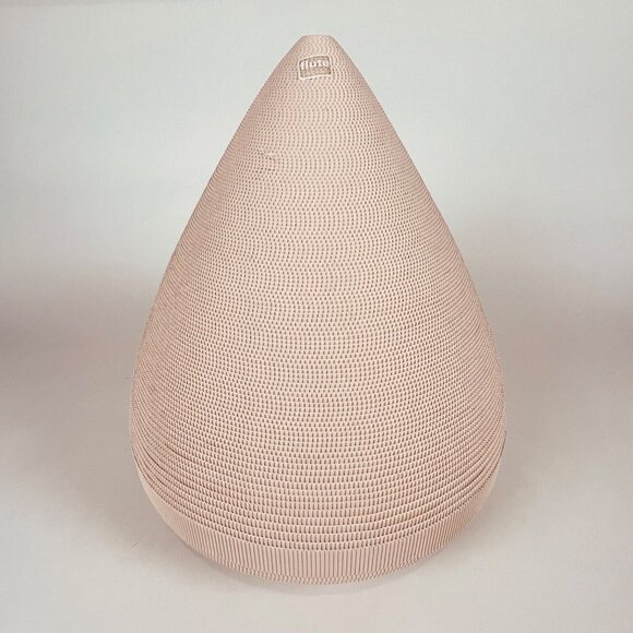 Flute Chicago Large Sculptural Cardboard Teardrop Vase Home Decor Art Piece - Picture 1 of 7